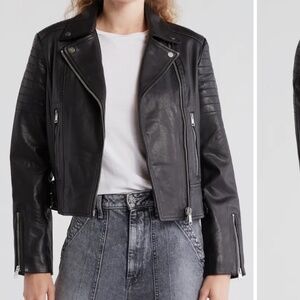 All Saints Papin Leather Biker Jacket